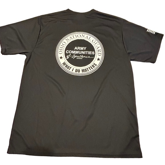 Ohio National Guard‎ Black Soldier Athlete Short Sleeve Shirt L - Picture 5 of 9